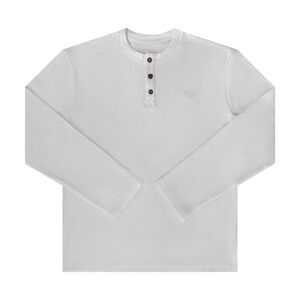 Chrome Hearts White Long Sleeve Henley Shirt